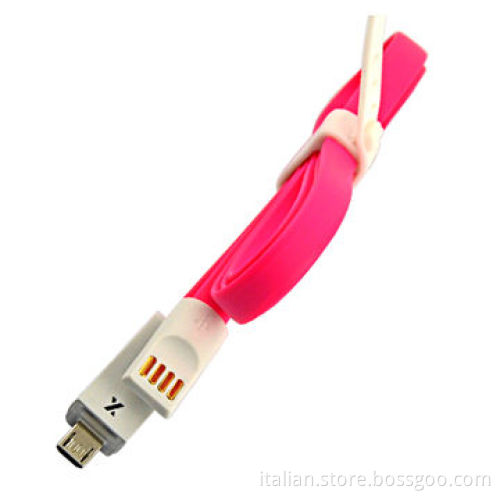 Fashionable LED light charging and sync data USB cable for Samsung/HTC/Android